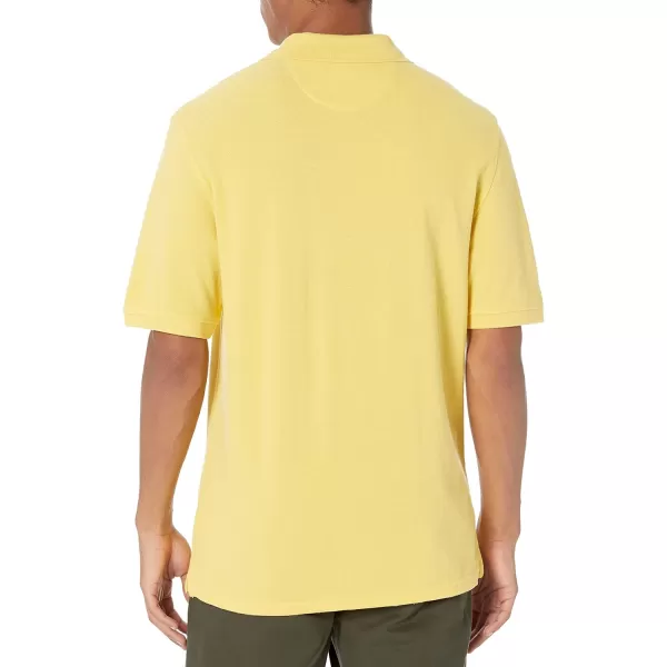 Amazon Essentials Mens RegularFit Cotton Pique Polo Shirt Available in Big amp TallYellow