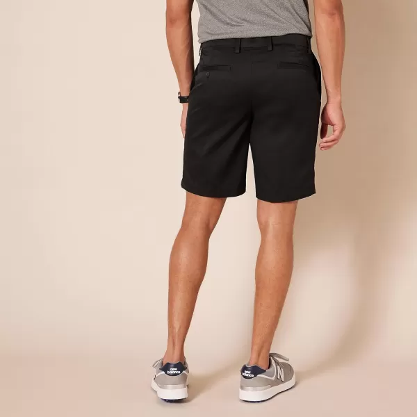 Amazon Essentials Mens SlimFit Stretch Golf ShortBlack