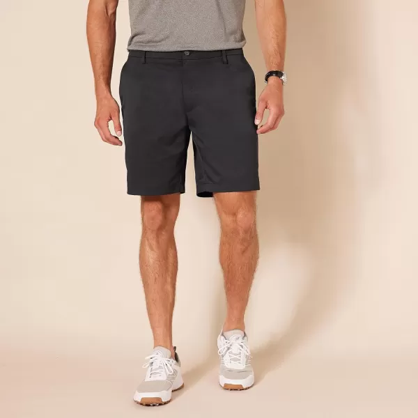 Amazon Essentials Mens SlimFit Stretch Golf ShortBlack