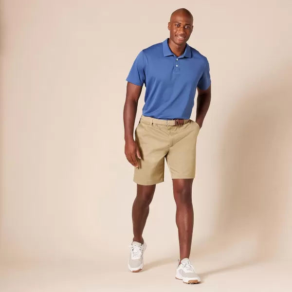 Amazon Essentials Mens SlimFit Stretch Golf ShortKhaki Brown