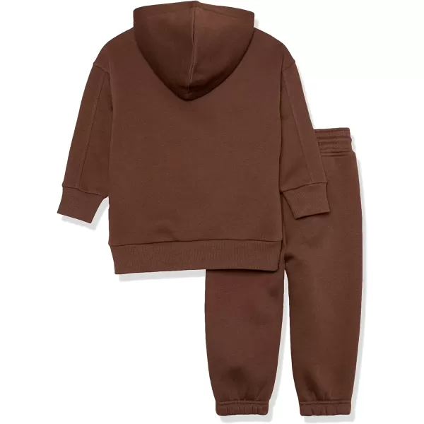 Amazon Essentials Unisex Kids Modern Sweat Set Pack of 2Deep Brown
