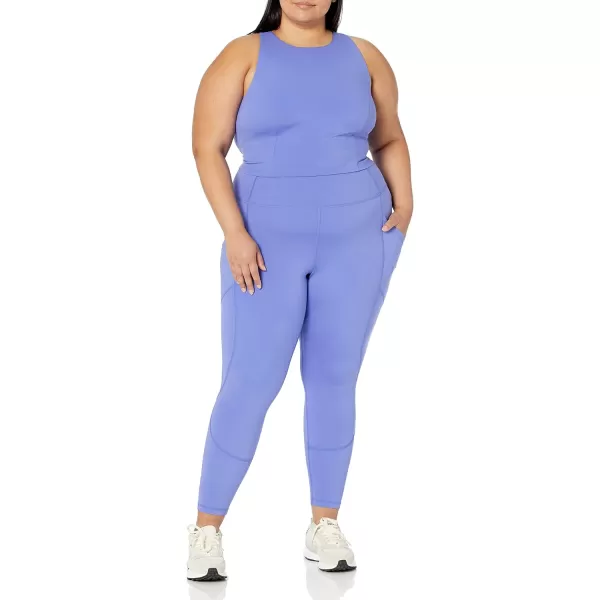 Amazon Essentials Womens Active Sculpt High Rise Full Length Legging with Pockets Available in Plus SizePurple