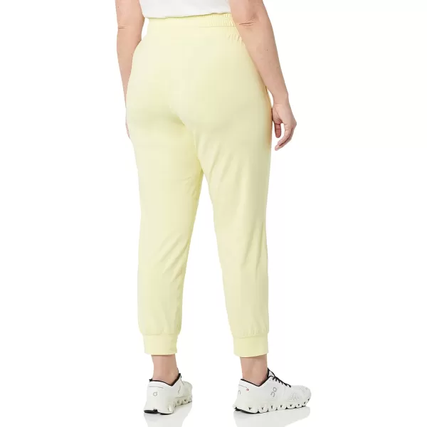 Amazon Essentials Womens Brushed Tech Stretch Jogger Pant Available in Plus SizeLight Yellow