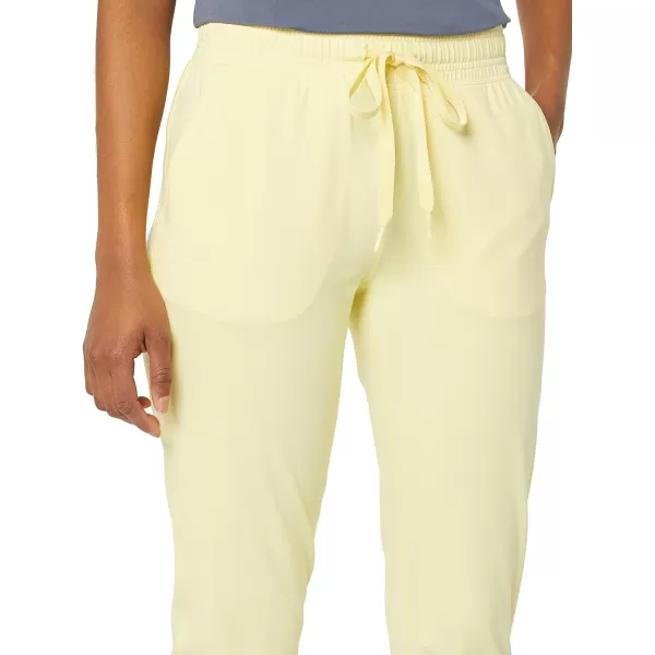 Amazon Essentials Womens Brushed Tech Stretch Jogger Pant Available in Plus SizeLight Yellow