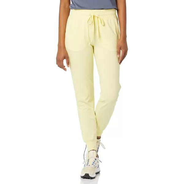 Amazon Essentials Womens Brushed Tech Stretch Jogger Pant Available in Plus SizeLight Yellow