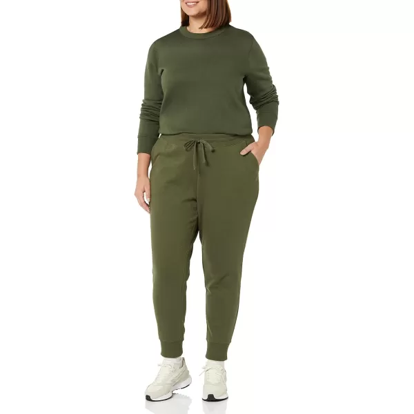 Amazon Essentials Womens Fleece Jogger Sweatpant Available in Plus SizeDark Olive