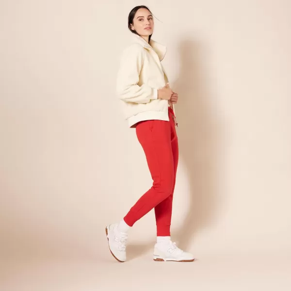 Amazon Essentials Womens Fleece Jogger Sweatpant Available in Plus SizeRed