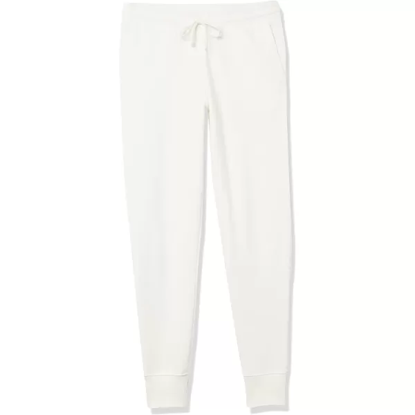 Amazon Essentials Womens Fleece Jogger Sweatpant Available in Plus SizeWhite