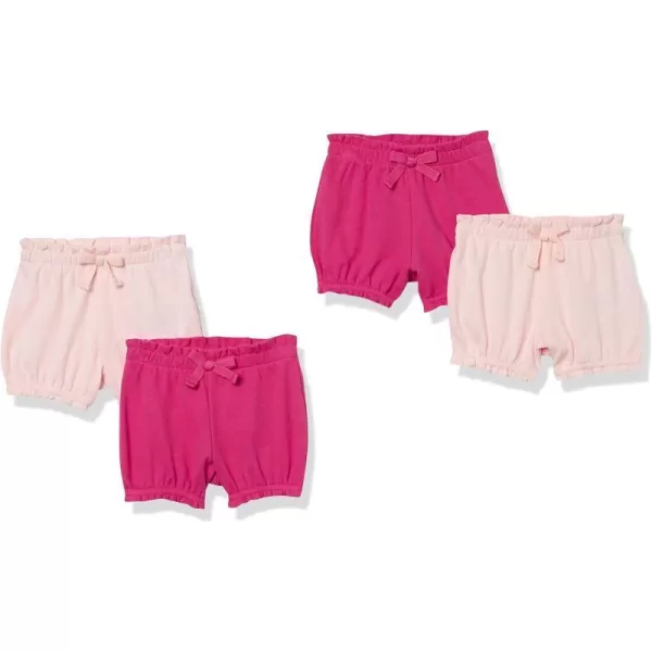 Amazon Essentials Baby Girls Bloomer Shorts Multipacks4 PinkLight Pink