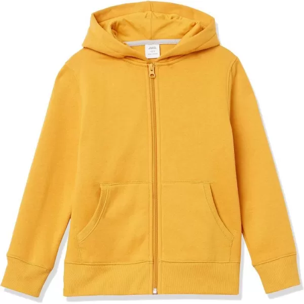 Amazon Essentials Boys and Toddlers Fleece Zipup Hoodie SweatshirtGolden Yellow