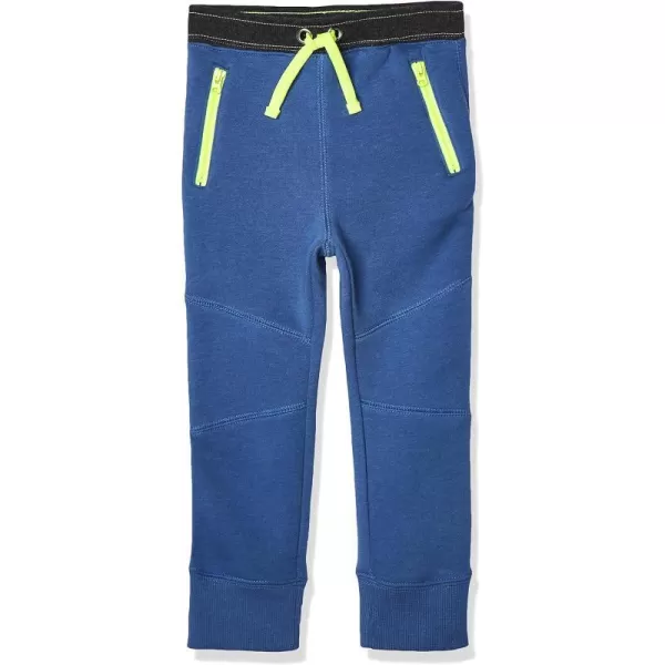 Amazon Essentials Boys and Toddlers ZipPocket Fleece Jogger Pant Previously Spotted ZebraBlue