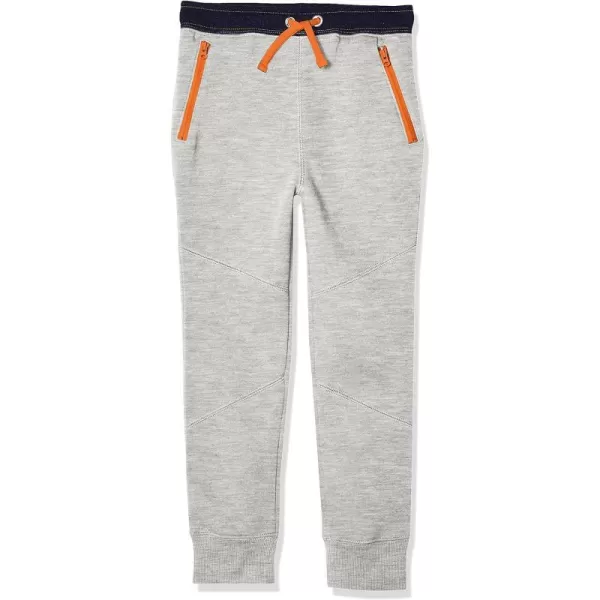 Amazon Essentials Boys and Toddlers ZipPocket Fleece Jogger Pant Previously Spotted ZebraGrey Heather