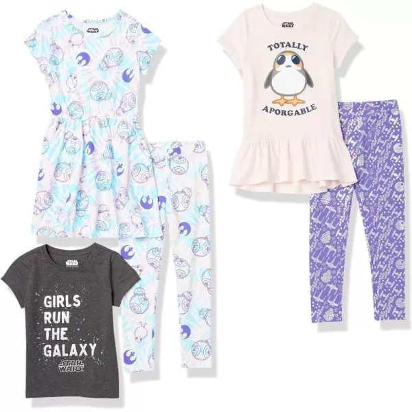 Amazon Essentials Disney  Marvel  Star Wars  Frozen  Princess Girls and Toddlers One Size MixandMatch Outfit SetsStar WarsPenguin