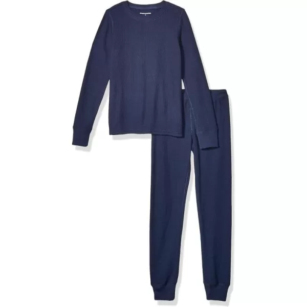 Amazon Essentials Girls and Toddlers Thermal Long Underwear SetNavy