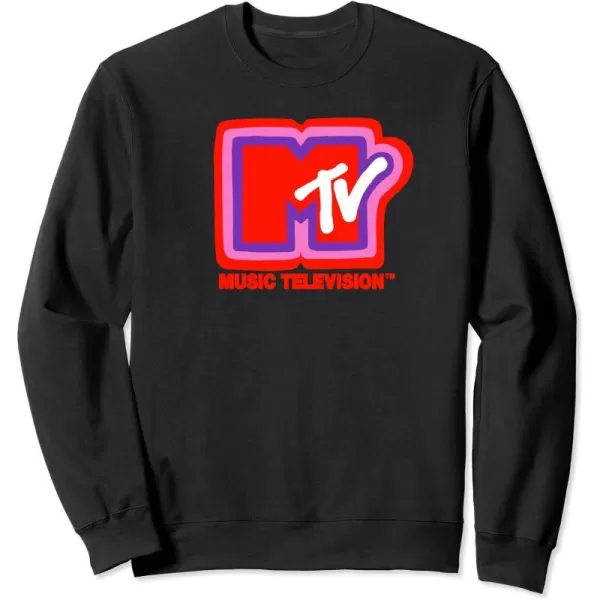 Amazon Essentials MTV Super Thick Outlines Logo SweatshirtBlack