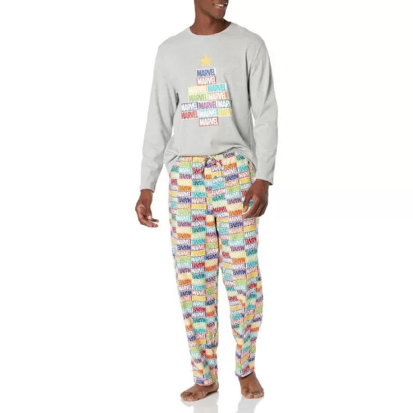 Amazon Essentials Marvel Family Matching Pajama Sleep SetsAdult Marvel Holiday Bricks  Mens