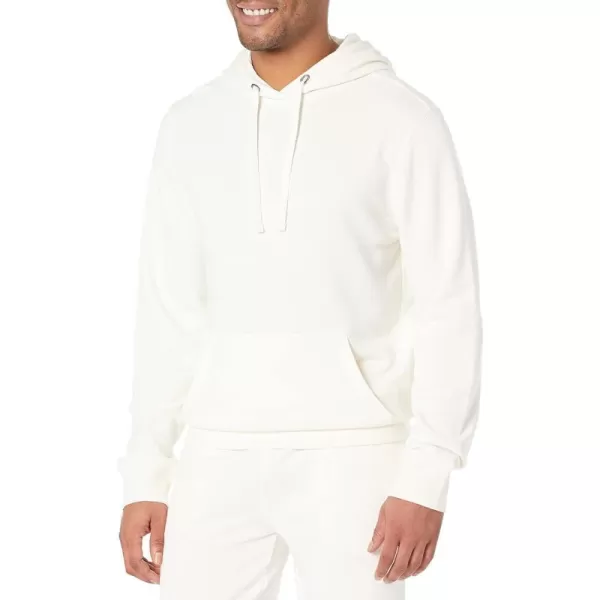 Amazon Essentials Mens Lightweight LongSleeve French Terry Hooded Sweatshirt Available in Big amp TallEggshell White