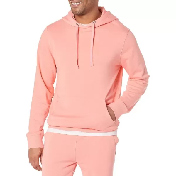 Amazon Essentials Mens Lightweight LongSleeve French Terry Hooded Sweatshirt Available in Big amp TallPeach