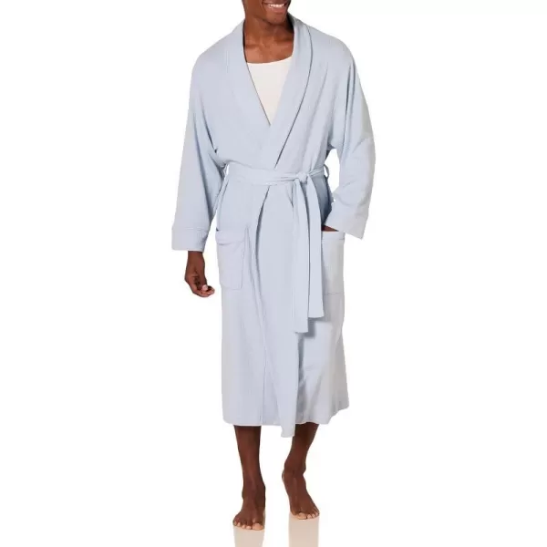 Amazon Essentials Mens Lightweight Waffle Robe Available in Big amp TallDusty Blue