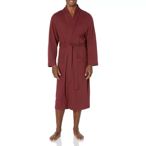 Amazon Essentials Mens Lightweight Waffle Robe Available in Big amp TallRich Burgundy