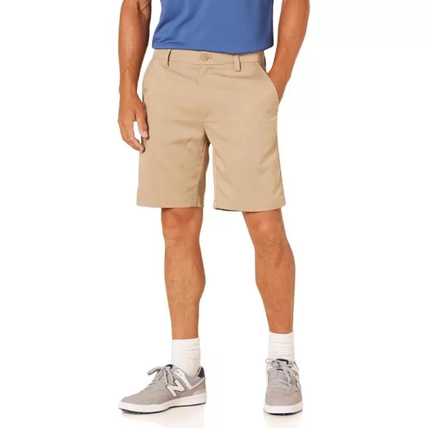 Amazon Essentials Mens SlimFit Stretch Golf ShortKhaki Brown