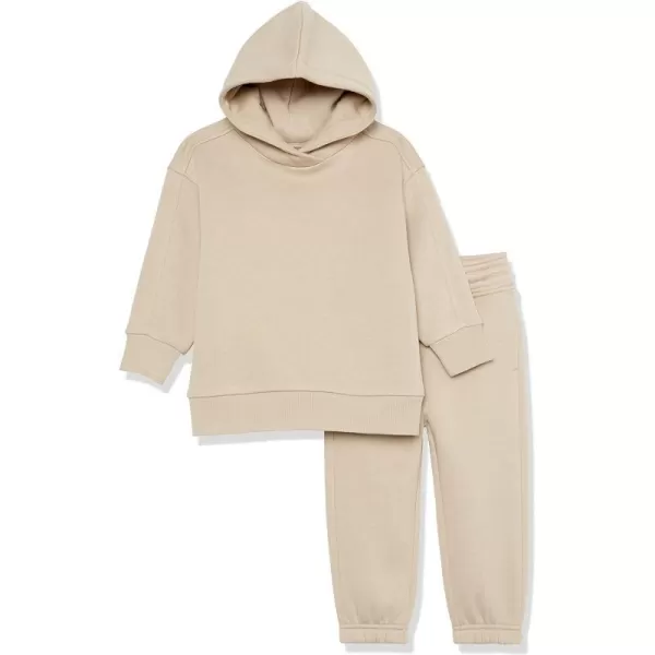 Amazon Essentials Unisex Kids Modern Sweat Set Pack of 2Tan