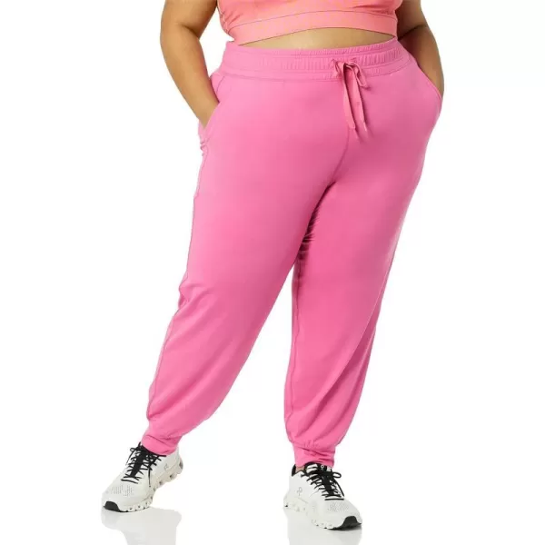 Amazon Essentials Womens Brushed Tech Stretch Jogger Pant Available in Plus SizeHot Pink