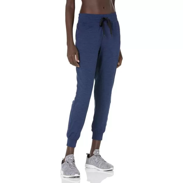 Amazon Essentials Womens Brushed Tech Stretch Jogger Pant Available in Plus SizeNavy Space Dye