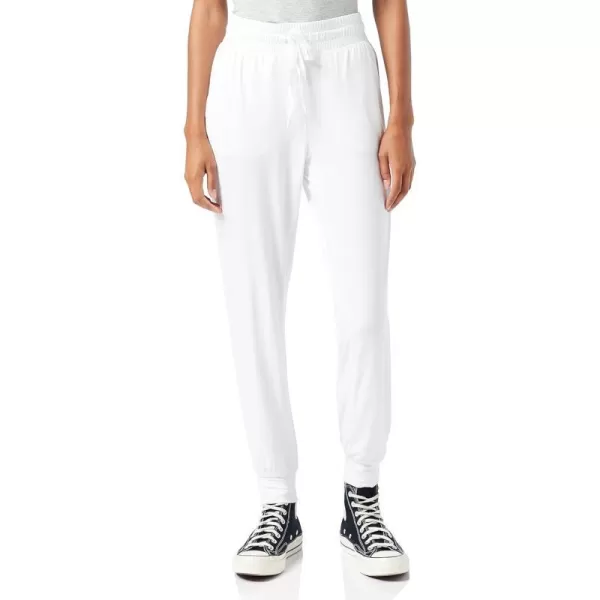 Amazon Essentials Womens Brushed Tech Stretch Jogger Pant Available in Plus SizeWhite