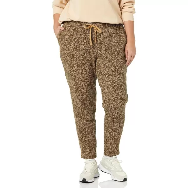 Amazon Essentials Womens Fleece Jogger Sweatpant Available in Plus SizeCamel Cheetah