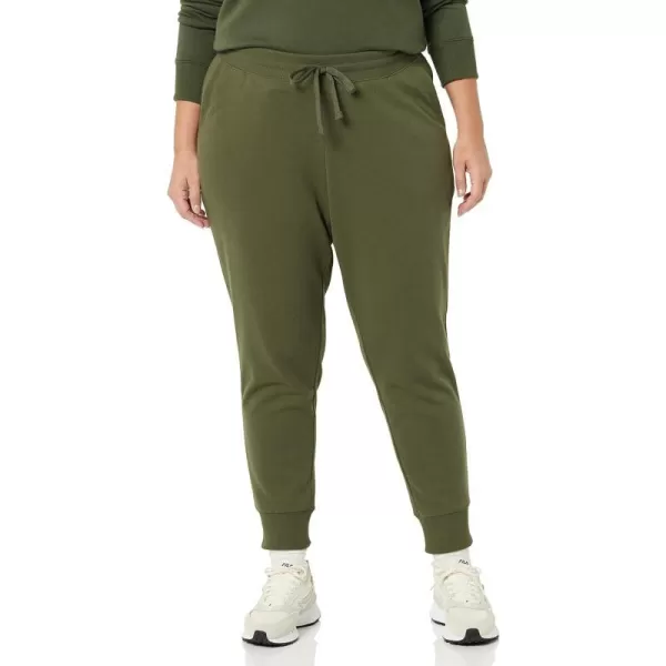 Amazon Essentials Womens Fleece Jogger Sweatpant Available in Plus SizeDark Olive