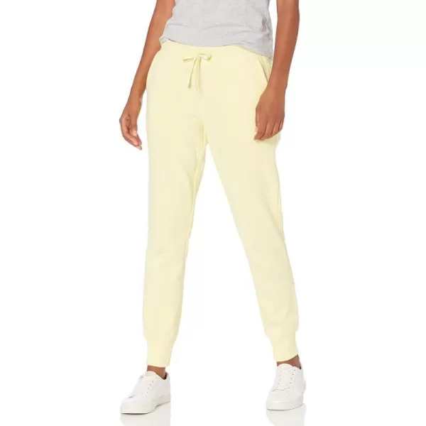 Amazon Essentials Womens Fleece Jogger Sweatpant Available in Plus SizeLight Yellow