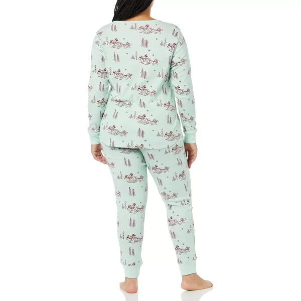 Amazon Essentials Disney Holiday Family Pajama SetsAdult Mickey Winter  Womens Snugfit