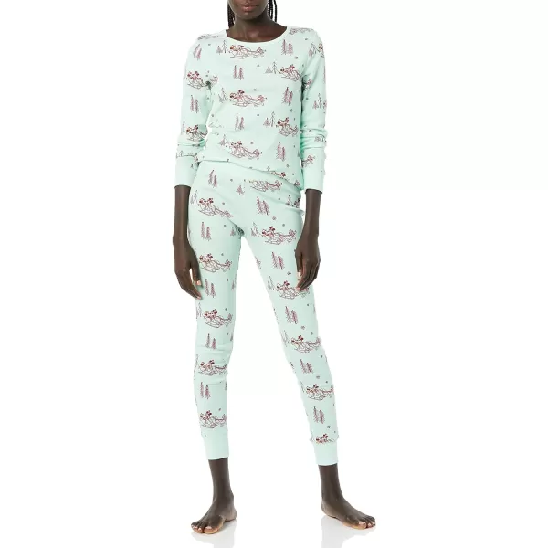 Amazon Essentials Disney Holiday Family Pajama SetsAdult Mickey Winter  Womens Snugfit