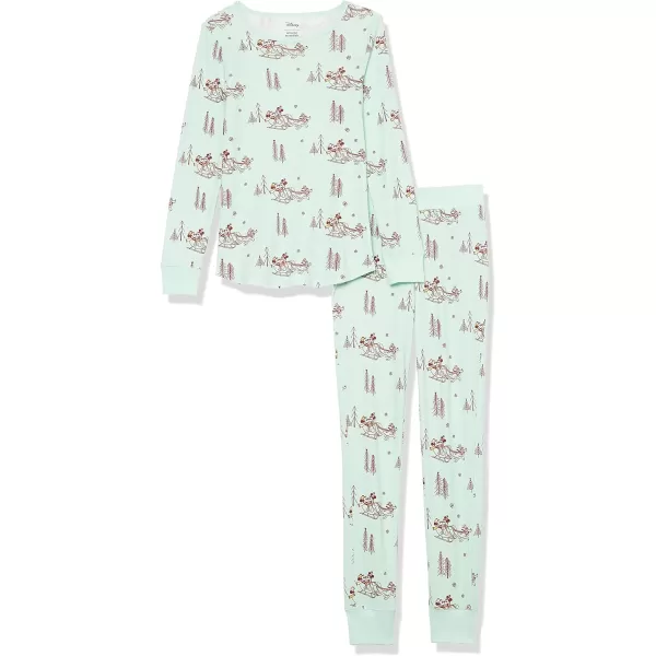 Amazon Essentials Disney Holiday Family Pajama SetsAdult Mickey Winter  Womens Snugfit
