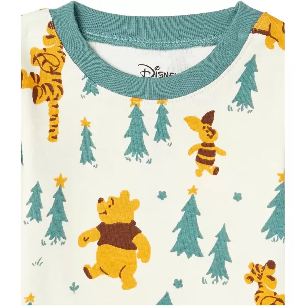 Amazon Essentials Disney Holiday Family Pajama SetsKids amp Baby Pooh Holiday Forest  Kids