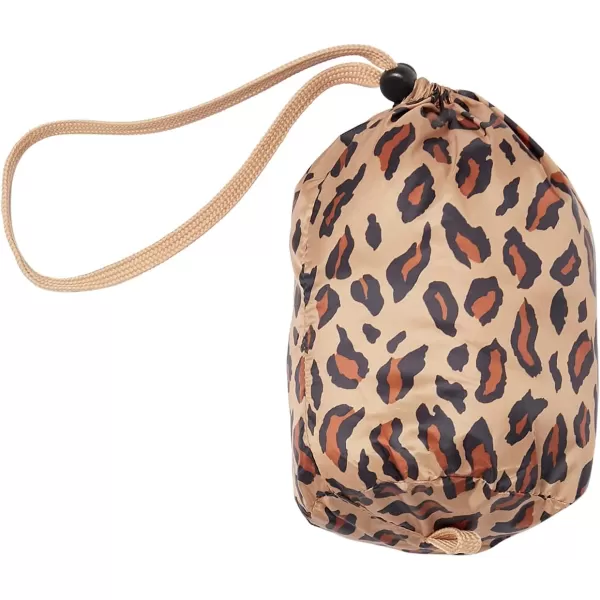 Amazon Essentials Girls and Toddlers Lightweight WaterResistant Packable Mock Puffer JacketLeopard