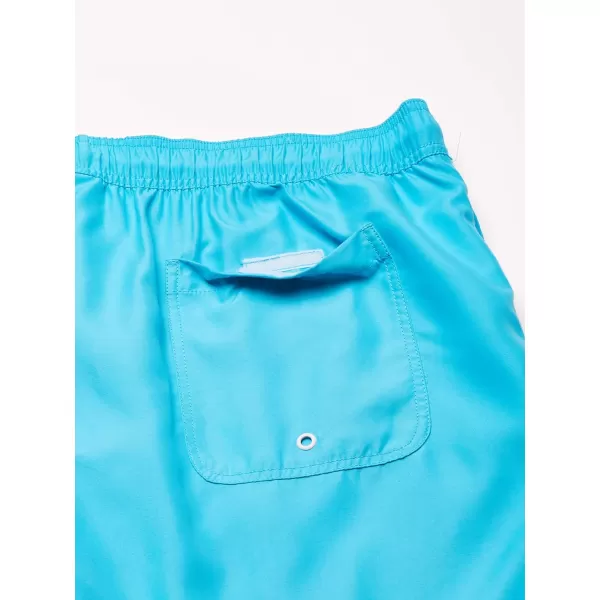 Amazon Essentials Mens 9 QuickDry Swim TrunkAqua Blue