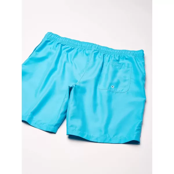 Amazon Essentials Mens 9 QuickDry Swim TrunkAqua Blue