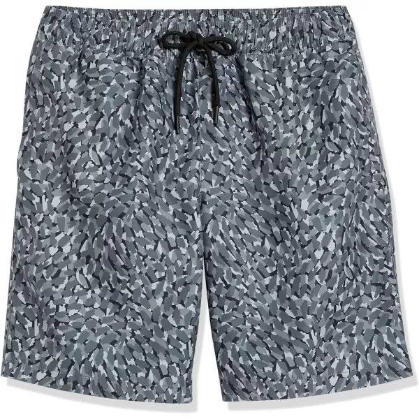 Amazon Essentials Mens 9 QuickDry Swim TrunkGrey Paint