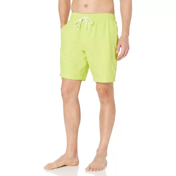 Amazon Essentials Mens 9 QuickDry Swim TrunkLime Green