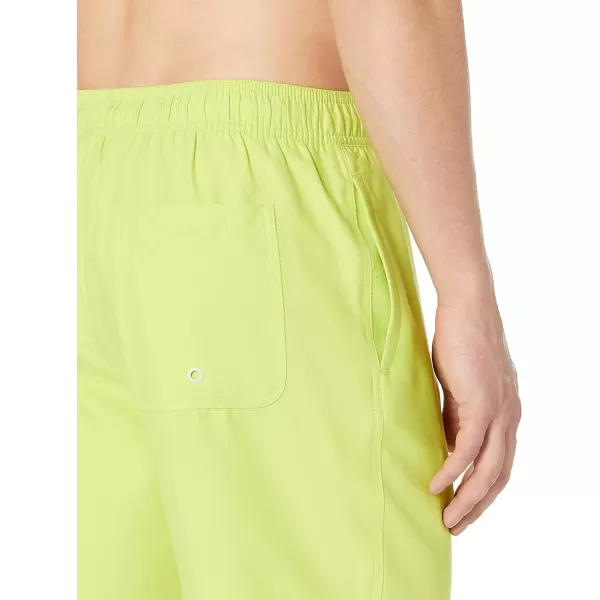 Amazon Essentials Mens 9 QuickDry Swim TrunkLime Green