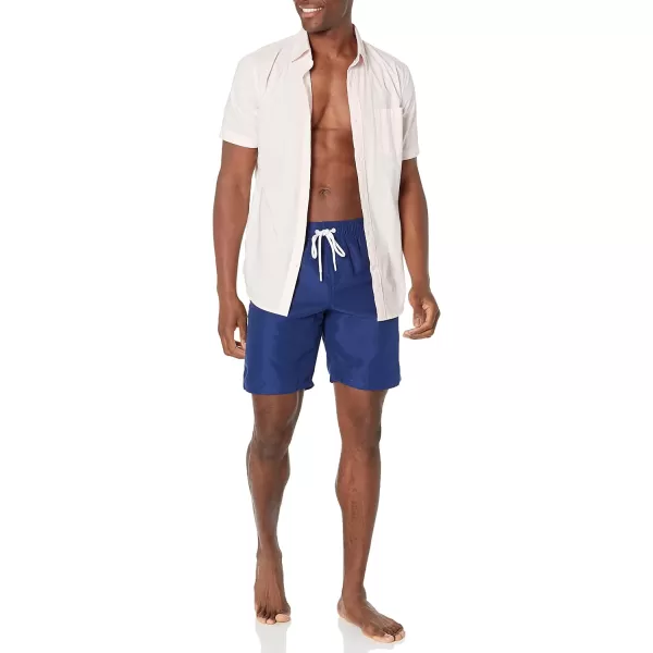 Amazon Essentials Mens 9 QuickDry Swim TrunkNavy