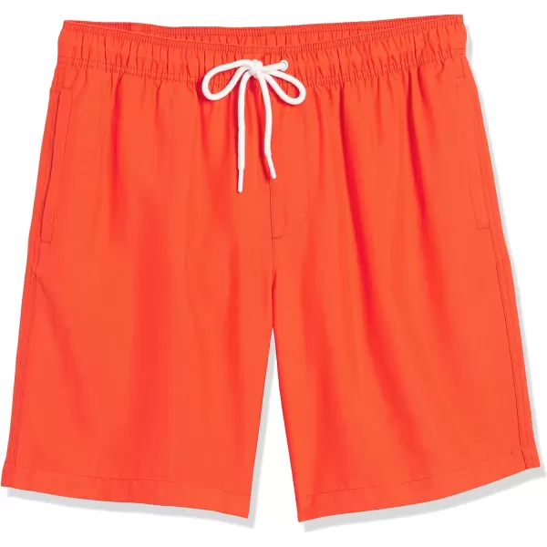 Amazon Essentials Mens 9 QuickDry Swim TrunkOrange