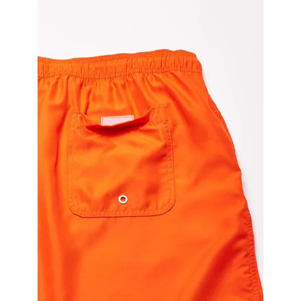 Amazon Essentials Mens 9 QuickDry Swim TrunkOrange