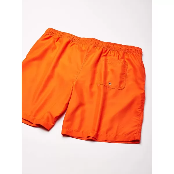 Amazon Essentials Mens 9 QuickDry Swim TrunkOrange