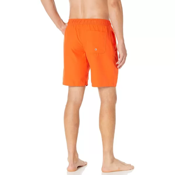 Amazon Essentials Mens 9 QuickDry Swim TrunkOrange