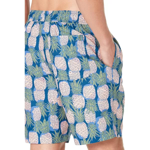 Amazon Essentials Mens 9 QuickDry Swim TrunkPineapple