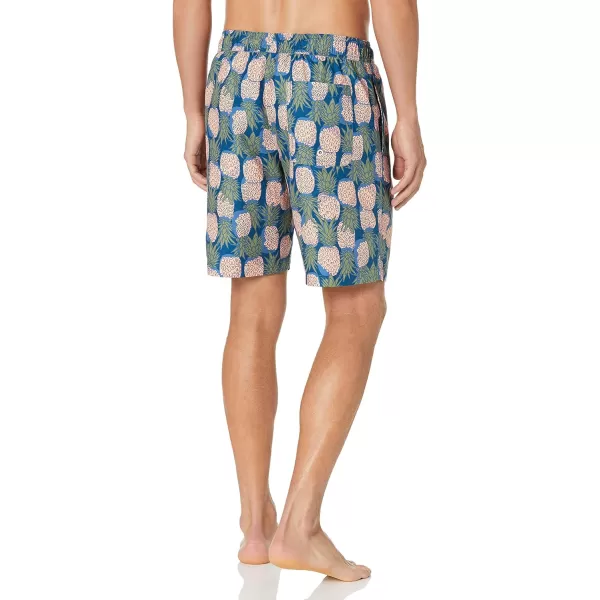 Amazon Essentials Mens 9 QuickDry Swim TrunkPineapple