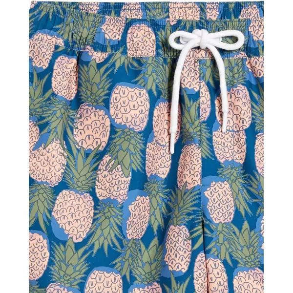 Amazon Essentials Mens 9 QuickDry Swim TrunkPineapple